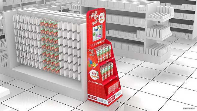 商超陳列藝術(shù) 16組AUGUSTO堆頭與展架產(chǎn)品陳列效果圖解析